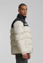 Karl Kani Retro Essential Puffer Jacket Light Sand Beige KM-JK012-023-24 - Image 4