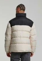 Karl Kani Retro Essential Puffer Jacket Light Sand Beige KM-JK012-023-24 - Image 3