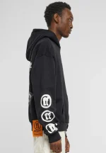 Forgotten Faces Fading Logo Statue Heavy Oversize Hoody Black FOF0133-00007 - Image 3