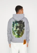 Forgotten Faces Jade Oni Ultra Heavy Cotton Box Oversized Hoodie Grey FOF0100-00111 - Image 5