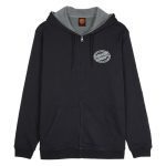 Santa Cruz MFG Oval Dot Zip Hood Black SCA-HDZ-0489 324 - Image 2