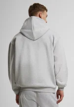 Karl Kani Zip-up sweatshirt Grey Melange-Light Blue KM243-018-2 - Image 3