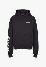 Forgotten Faces Fading Logo Statue Heavy Oversize Hoody Black FOF0133-00007 - Image 6