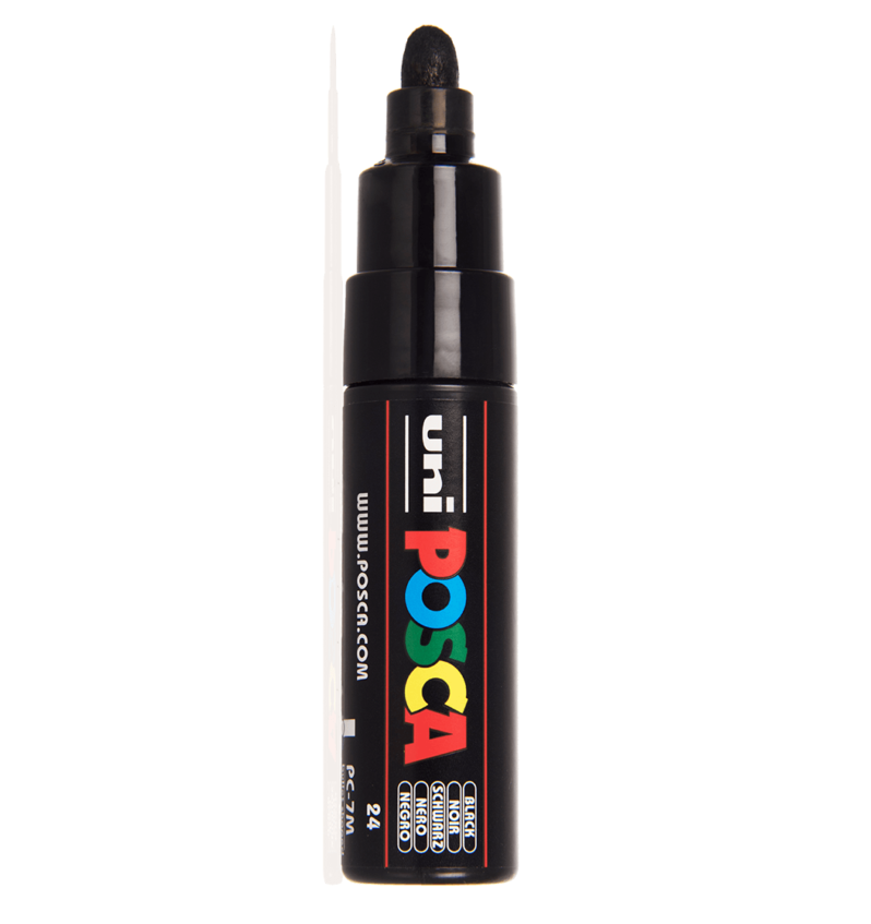 posca-pc-7m-1000x0-c-default Posca PC-7M Marker 4.5–5.5 MM Broad Tip - Image 1