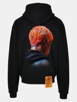 Forgotten Faces Dyed Ultra Heavy Cotton Box Oversized Hoodie Black FOF0085-00007 - Image 2