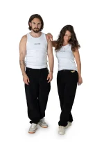 Homeboy X-tra Baggy Cord Pants Black 01PA0301-10 - Image 2