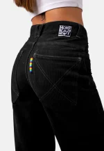Homeboy X-tra Baggy Cord Pants Black 01PA0301-10 - Image 6