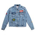 Bee Unusual Feel Good Patchwork Blue Denim Jacket