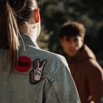 Bee Unusual Feel Good Patchwork Blue Denim Jacket - Image 5