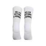 Bee Unusual Relax Nothing is Normal White Socks