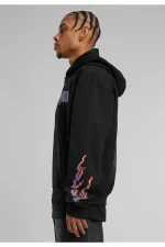 FORGOTTEN FACES HOODED GUY OVERSIZE ZIP HOODY BLACK FOF0159-00007 - Image 3