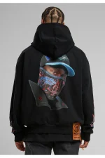 FORGOTTEN FACES HOODED GUY OVERSIZE ZIP HOODY BLACK FOF0159-00007 - Image 2