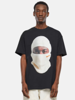 FORGOTTEN FACES WHITE BALAKLAVA OVERSIZE TEE BLACK FOF0135-00007