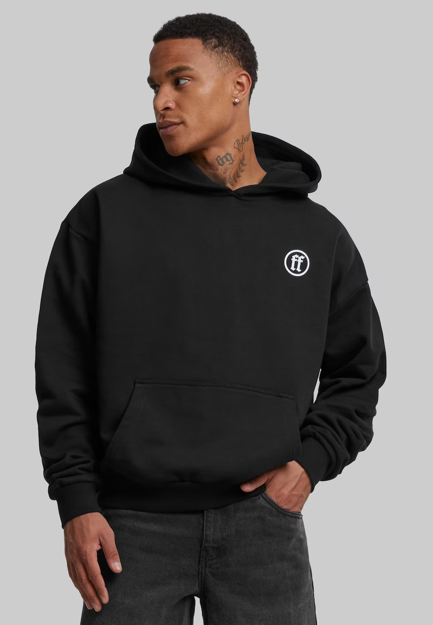 4hh224h42 Forgotten Faces Scarab Ultra Heavy Cotton Box Hoodie Black FOF0099-00007 - Image 1