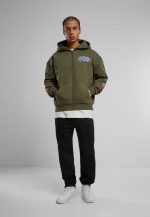 FORGOTTEN FACES COURAGE DEFINES OVERSIZE ZIP HOODIE OLIVE FOF0161-00176 - Image 6