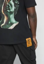 Forgotten Faces T-Shirt Caesar Heavy Oversized Tee Black FOF0003-00007 - Image 5