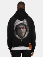 FORGOTTEN FACES HOODED ULTRA HEAVY COTTON HOODIE BLACK FOF0083-00007 - Image 2