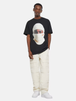 FORGOTTEN FACES WHITE BALAKLAVA OVERSIZE TEE BLACK FOF0135-00007 - Image 3