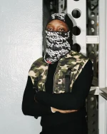 SPRAYGROUND BLACK LEOPARD SKI MASK HW377 - Image 4