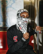 SPRAYGROUND DOODLE SHARK SKI MASK HW395 - Image 5
