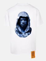 FORGOTTEN FACES TAGGED BLUE MARBLE OVERSIZE TEE WHITE FOF0136-00220 - Image 4