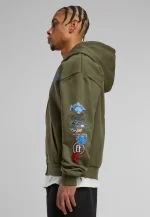 FORGOTTEN FACES COURAGE DEFINES OVERSIZE ZIP HOODIE OLIVE FOF0161-00176 - Image 4