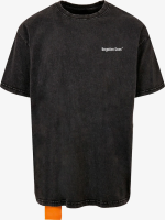 FORGOTTEN FACES SPIKE GIRL OVERSIZE ACID TEE BLACK FOF0122-00007