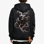 Forgotten Faces Medusa Ultra Heavy Cotton Box Hoody Black FOF0033-00007 - Image 2