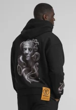 Forgotten Faces Medusa Ultra Heavy Cotton Box Hoody Black FOF0033-00007 - Image 7