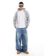 Karl Kani Chest Signature Essential Os Zip Hoodie Ash Grey KM-ZH021-013-03 - Image 3