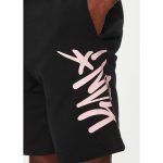 KARL KANI KANI TAG SWEATSHORTS BLACK/ROSE KM251-008-2 - Image 2