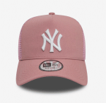 New Era 9FORTY A-Frame Trucker New York Yankees League Essential Dark Pink Cap 60595192 - Image 5