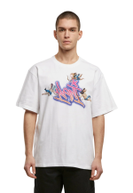 Karl Kani Woven Signature Airbrush Amor Tee White/Pink KM251-018-1