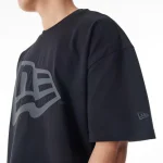 New Era Flag Black Oversized T-Shirt 60580625 - Image 3