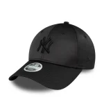 New Era New York Yankees Satin 9FORTY Black Women's Cap 60595368