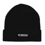 Bee Unusual Monochrome Beanie Black AH-242306