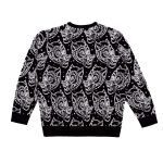 Bee Unusual Wolves Knit Crew Black AT-232329 - Image 2