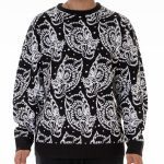Bee Unusual Wolves Knit Crew Black AT-232329 - Image 6
