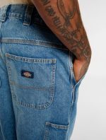 Dickies Madison Baggy Fit Denim Trousers Light Blue DK0A4YECK211 - Image 4