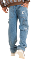 KARL KANI RETRO BAGGY WORKWEAR DENIM VINTAGE MID BLUE KMI-PL063-091-10 - Image 2