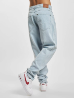 Karl Kani Small Signature Tapered Five Pocket Denim Baggy Bleached Blue KMI-PL031-090-12 - Image 2
