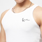 Karl Kani Chest Signature Essential Waffle Tanktop White KM-TK021-002-01 - Image 2