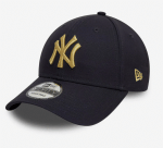 New Era New York Yankees Metallic Navy 9FORTY Adjustable Cap 60595195