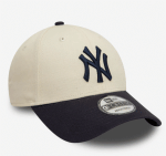 New Era New York Yankees Colour Block Cream 9FORTY Adjustable Cap 60595215 - Image 4