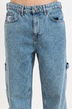 KARL KANI RETRO BAGGY WORKWEAR DENIM VINTAGE MID BLUE KMI-PL063-091-10 - Image 6