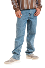 KARL KANI RETRO BAGGY WORKWEAR DENIM VINTAGE MID BLUE KMI-PL063-091-10 - Image 8