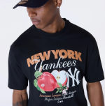 New Era New York Yankees MLB Fruit Black T-Shirt 60596316 - Image 2