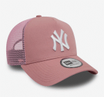 New Era 9FORTY A-Frame Trucker New York Yankees League Essential Dark Pink Cap 60595192 - Image 4