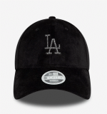 New Era LA Dodgers Womens Diamante Black 9FORTY Adjustable Cap 60595351 - Image 4