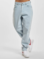 Karl Kani Small Signature Tapered Five Pocket Denim Baggy Bleached Blue KMI-PL031-090-12 - Image 4